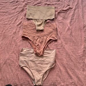 Lot 3 pink/beige shaper panty M brand new